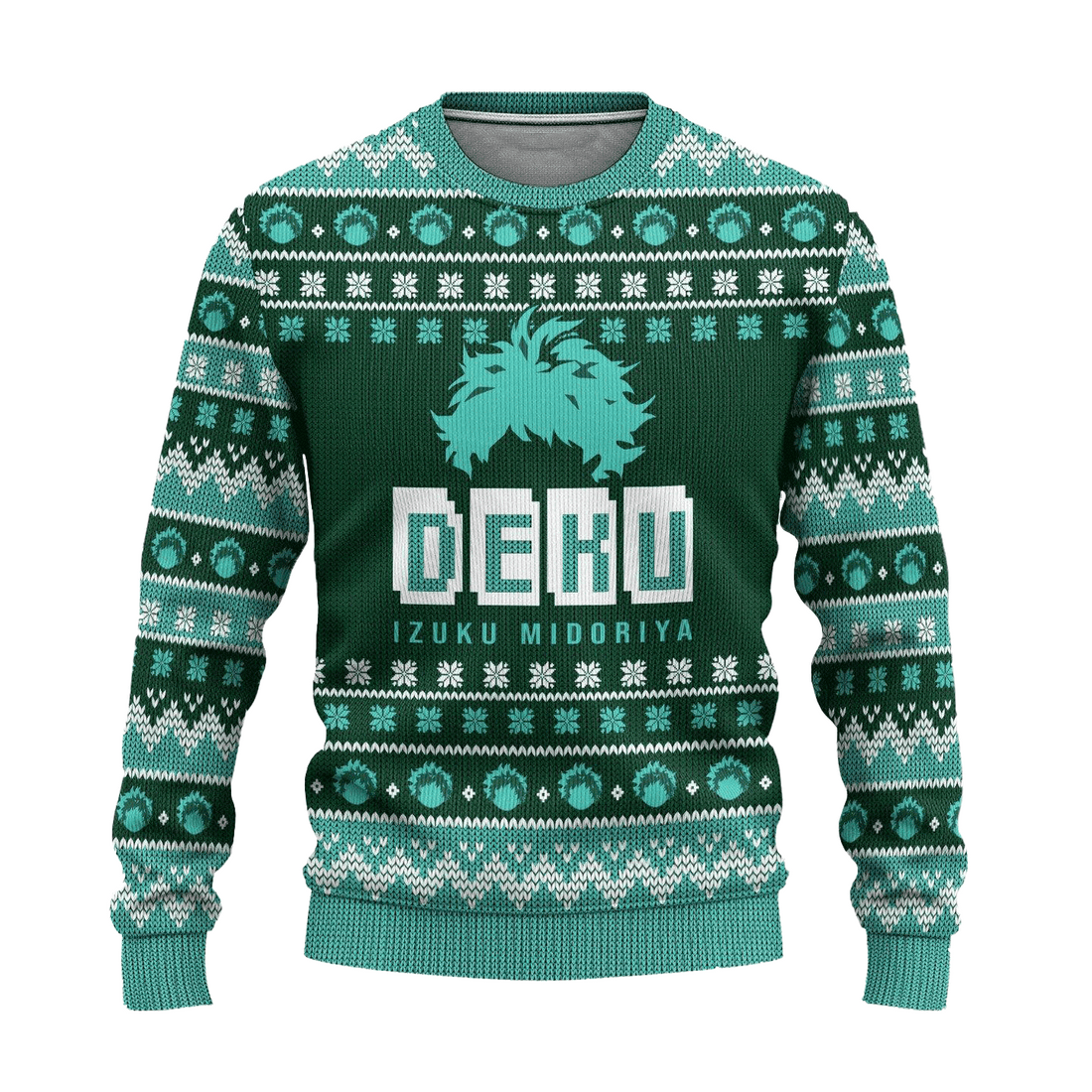 My Hero Academia Anime Midoriya 26 Ugly Sweater Gifts, My Hero Academia Anime Gift Fan Ugly Sweater