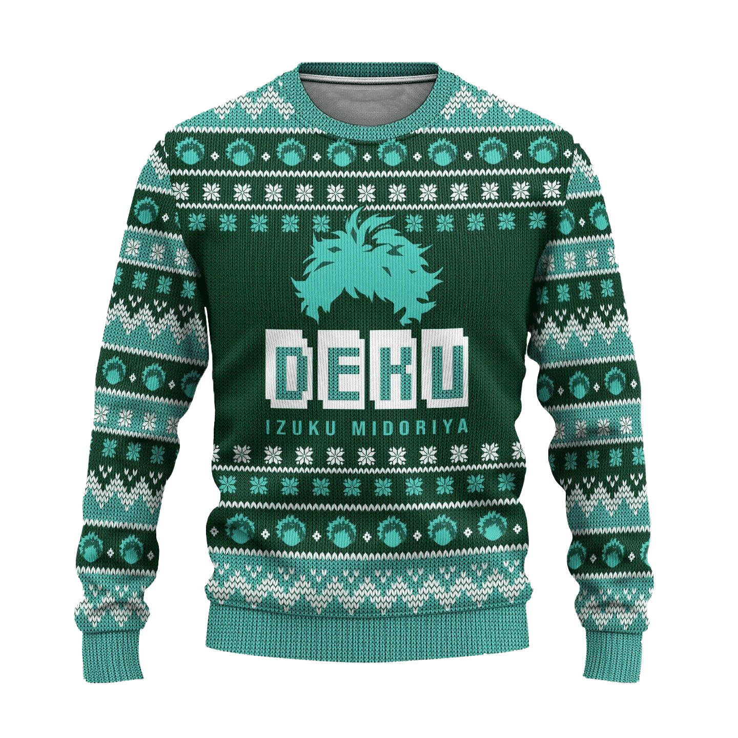 My Hero Academia Anime Midoriya 26 Ugly Sweater Gifts, My Hero Academia Anime Gift Fan Ugly Sweater