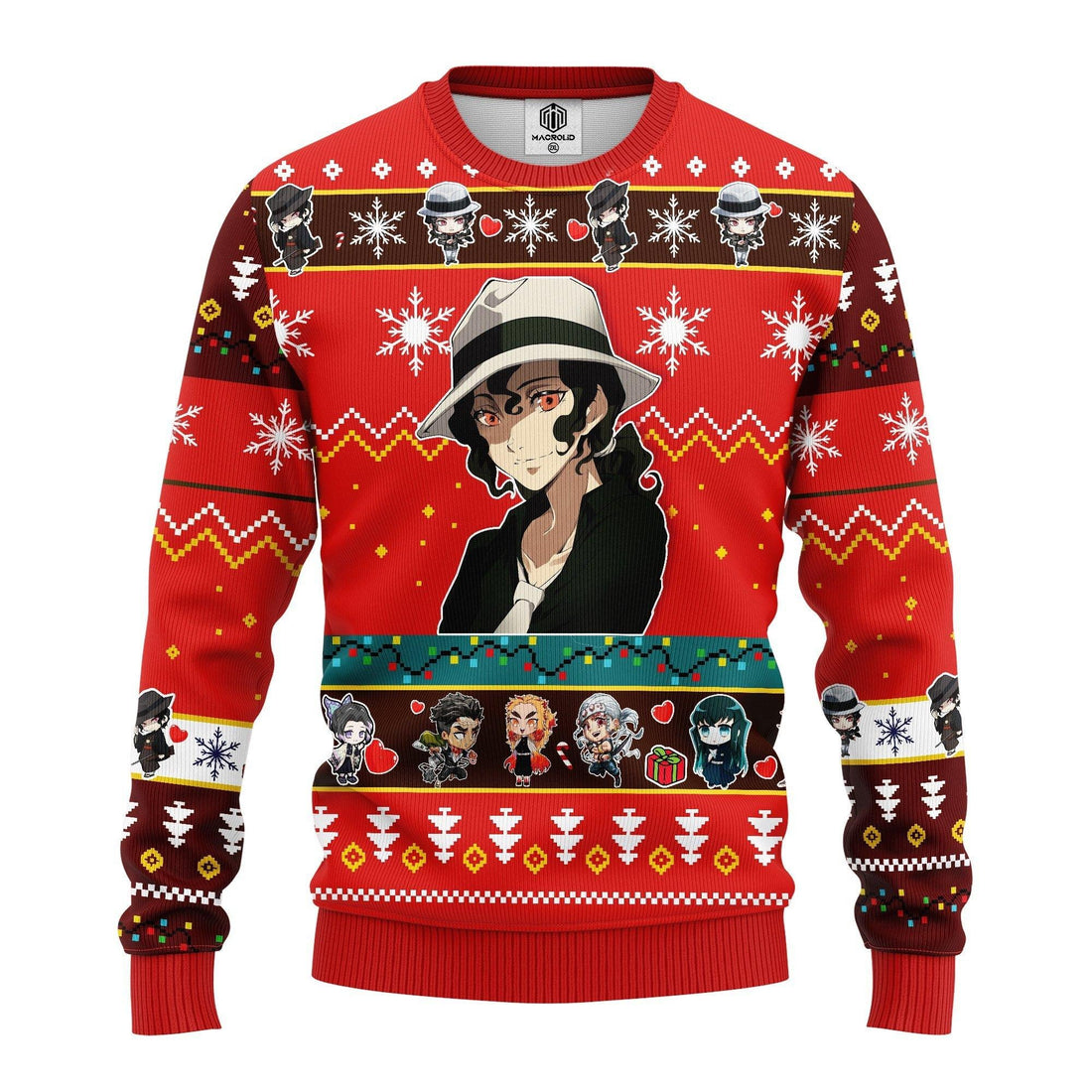 Muzan Kibutsuji Christmas Demon Slayer Anime Ugly Christmas Sweater 301