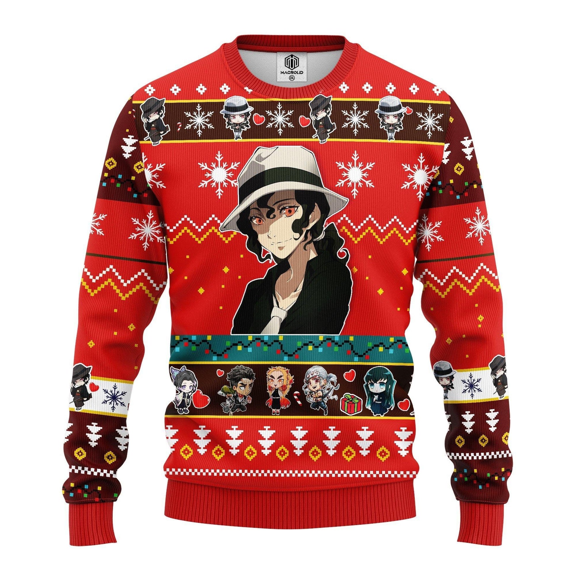 Muzan Kibutsuji Christmas Demon Slayer Anime Ugly Christmas Sweater 301