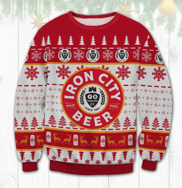 Iron City Beer Ugly Sweater Gifts, Iron City Beer Gift Fan Ugly Sweater