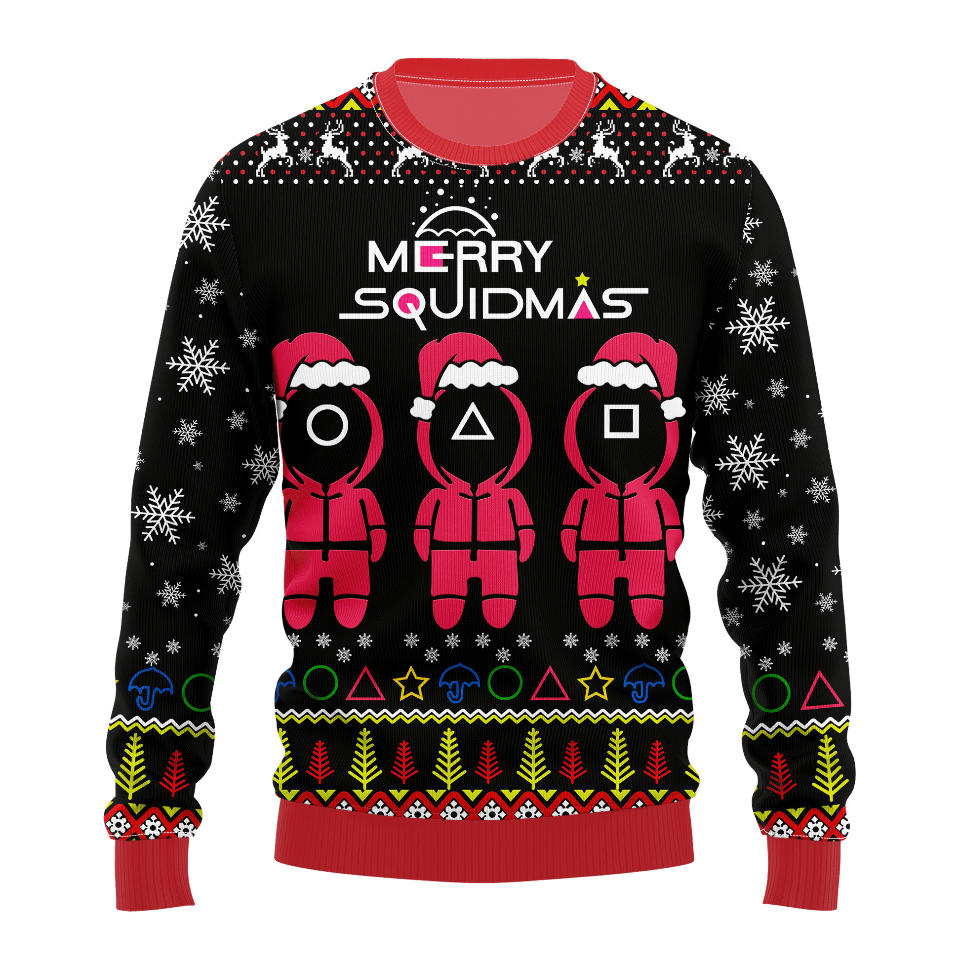 Squid Game Series Christmas 14 Ugly Sweater Gifts, Squid Game Series Gift Fan Ugly Sweater