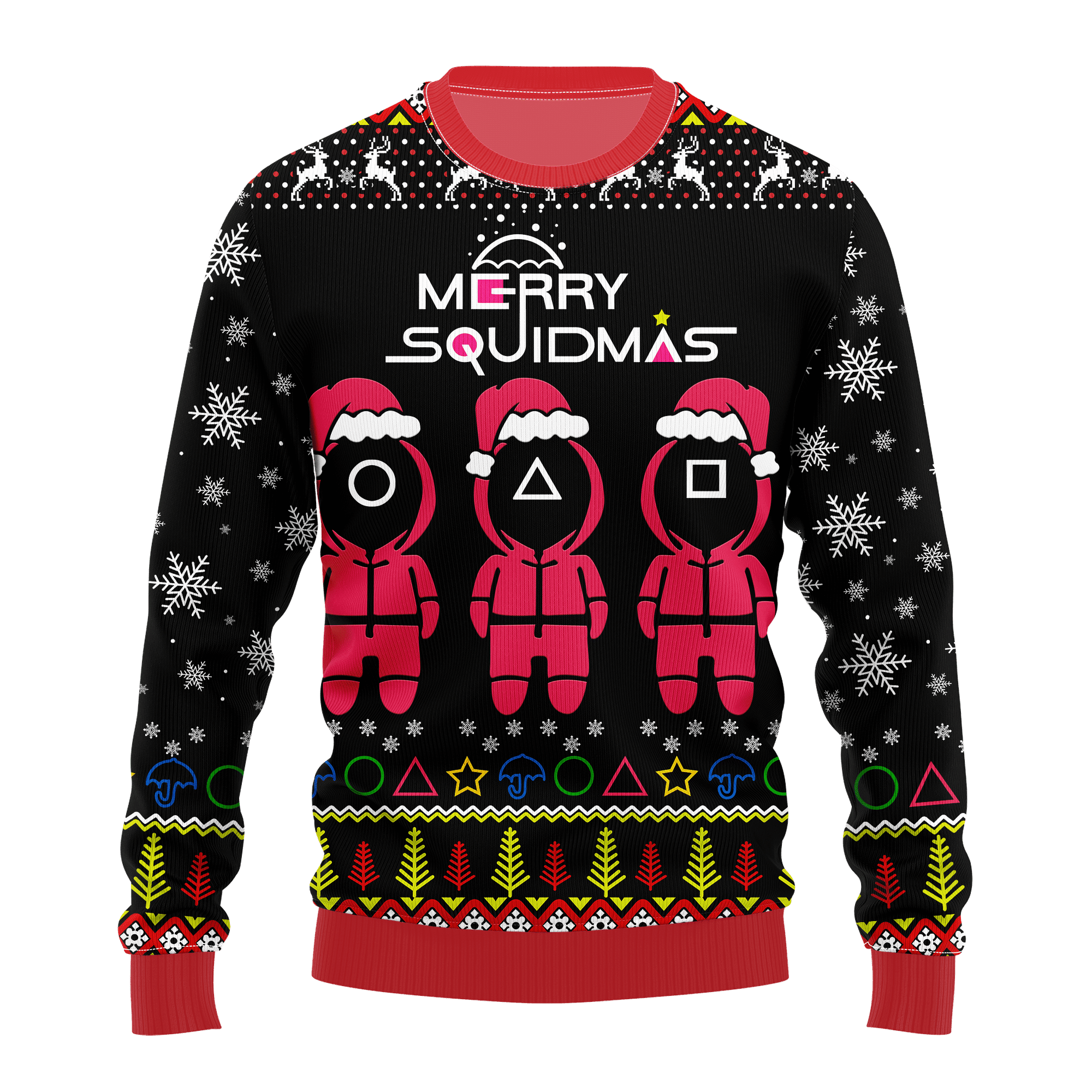 Squid Game Series Christmas 14 Ugly Sweater Gifts, Squid Game Series Gift Fan Ugly Sweater