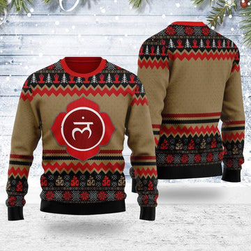 Root Chakra Ugly Sweater, Root Chakra Christmas Sweater, Root Chakra Gift, Root Chakra Shirt