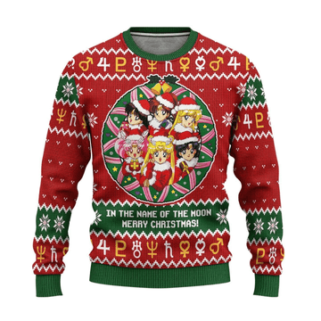 Sailor Moon Anime 6 Ugly Sweater Gifts, Sailor Moon Anime Gift Fan Ugly Sweater