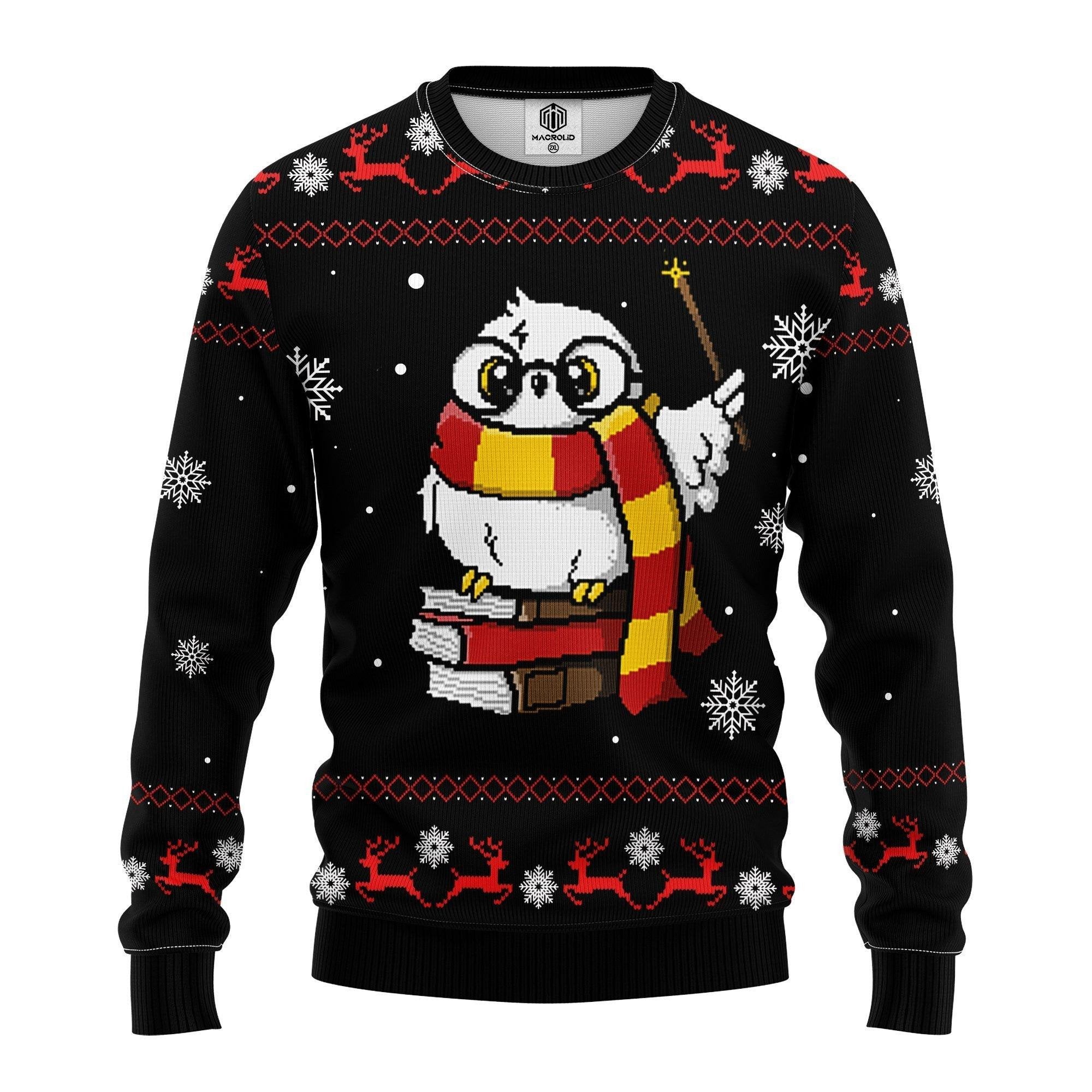 Magic Owl Harry Potter Ugly Christmas Sweater 268