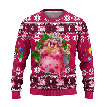 One Piece Anime Charlotte Linlin 63 Ugly Sweater, One Piece Anime Gift Fan Ugly Sweater