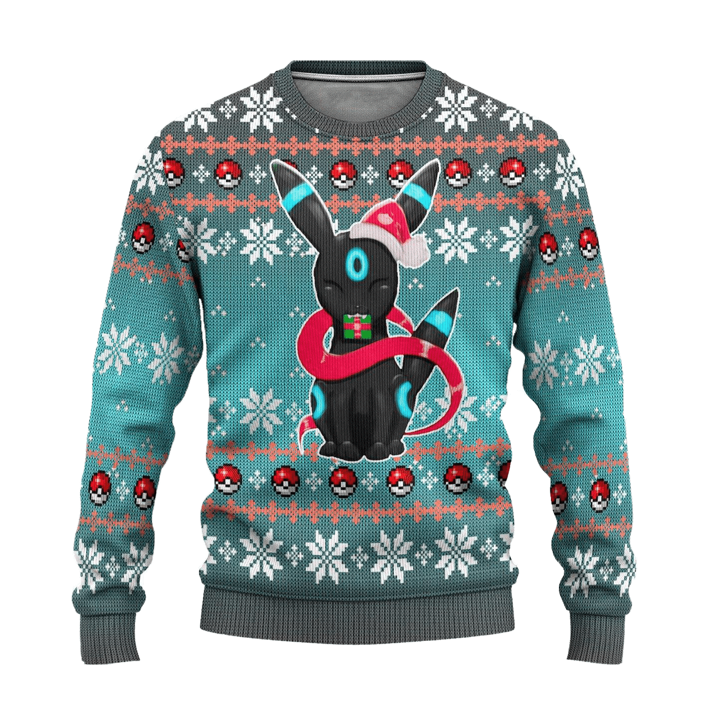 Pokemon Anime Umbreon 44 Ugly Sweater Gifts, Pokemon Anime Gift Fan Ugly Sweater