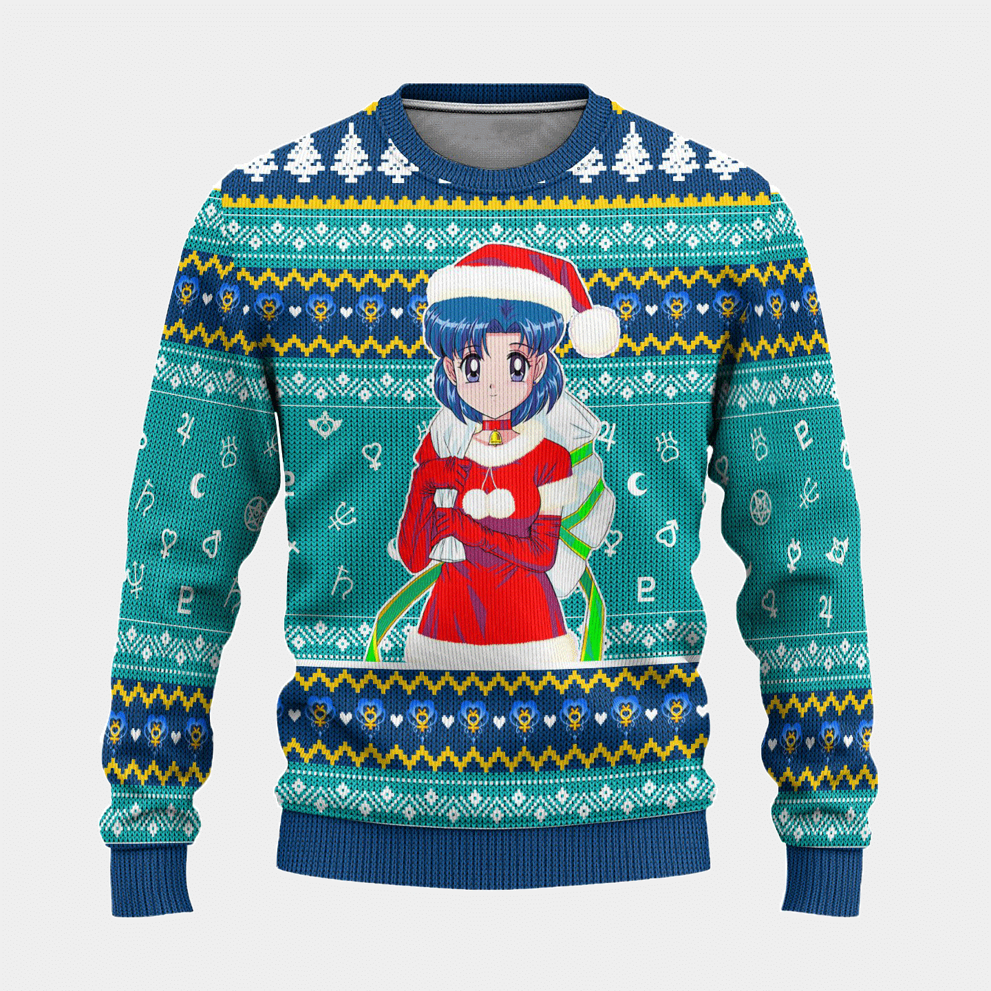 Sailor Moon Anime Sailor Mercury 12 Ugly Sweater Gifts,sailor Moon Anime Gift Fan Ugly Sweater