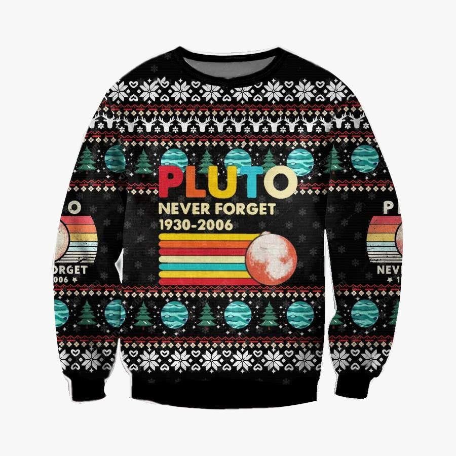 Pluto Never Forget 1930-2006 Ugly Sweater, Pluto Never Forget 1930-2006 Christmasshirt