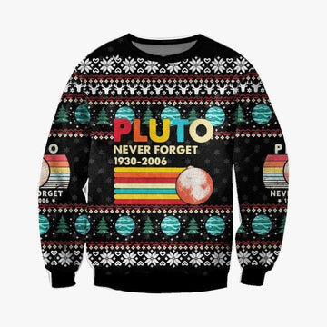 Pluto Never Forget 1930-2006 Ugly Sweater, Pluto Never Forget 1930-2006 Christmasshirt