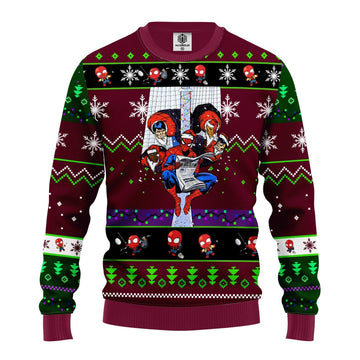 Spider Man Marvel Comics Gifts, Santa Spiderman Ugly Christmas Sweater