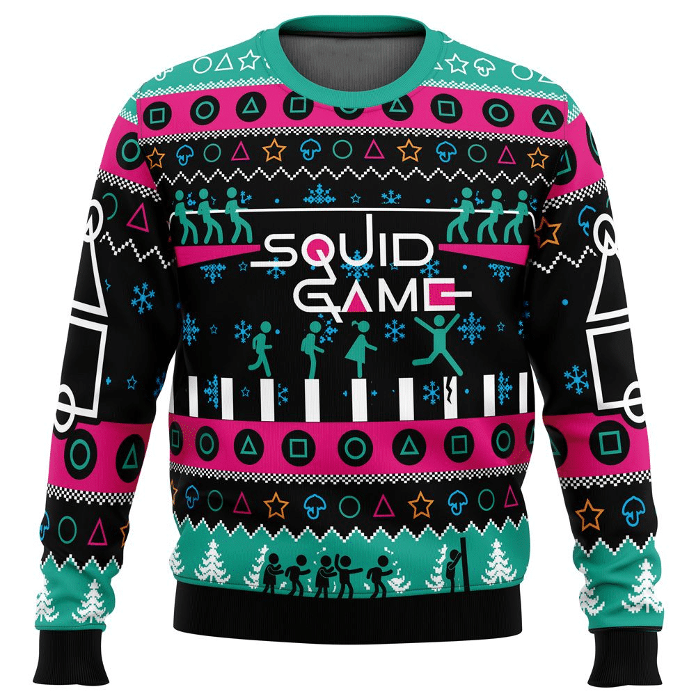 Squid Game Series 5 Ugly Sweater Gifts, Squid Game Series Gift Fan Ugly Sweater
