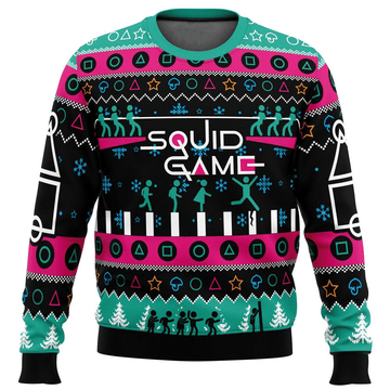 Squid Game Series 5 Ugly Sweater Gifts, Squid Game Series Gift Fan Ugly Sweater