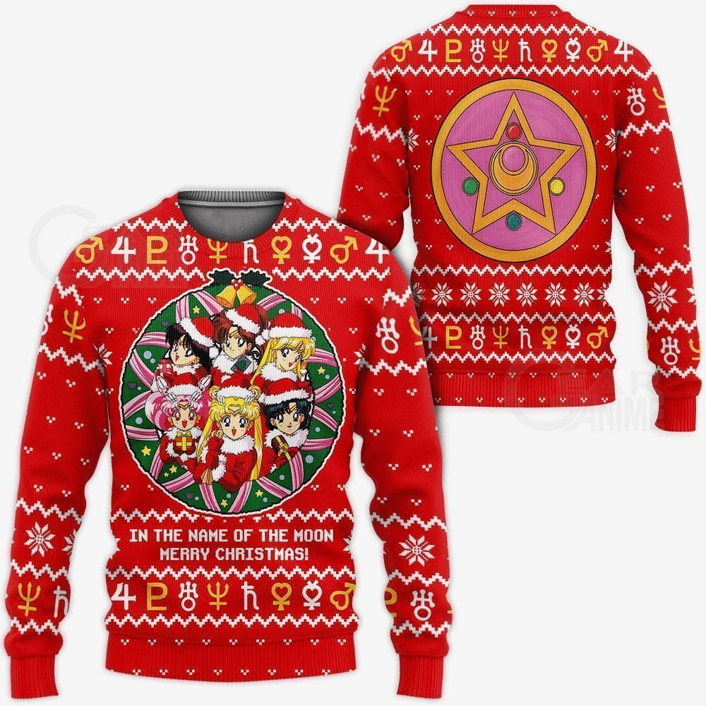 Sailor Moon Anime 1 Ugly Sweater Gifts,sailor Moon Anime Gift Fan Ugly Sweater