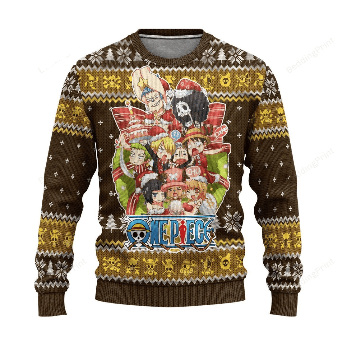 One Piece Anime 40 Ugly Sweater, One Piece Anime Gift Fan Ugly Sweater