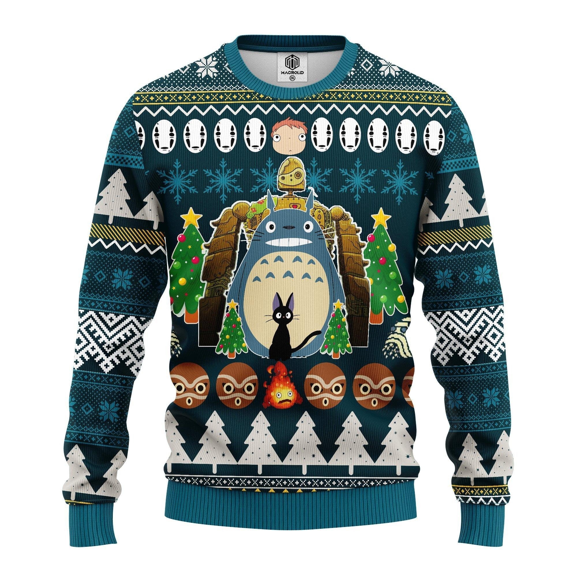 My Neighbor Is Totoro Anime Ugly Christmas Sweater 2024