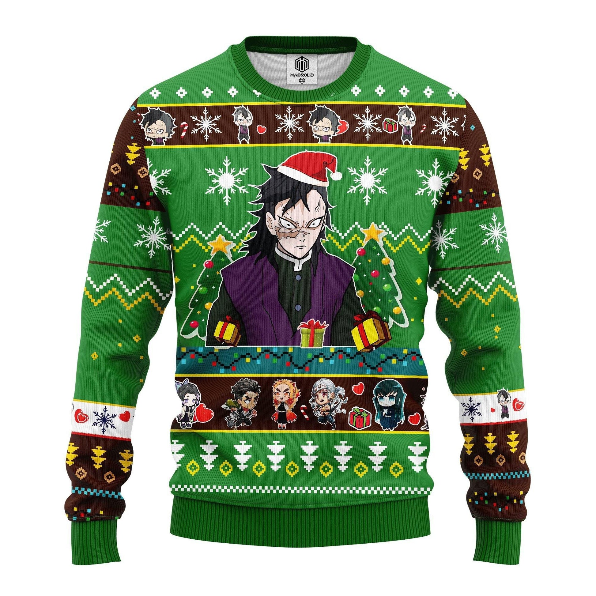 Genya Shinazugawa Demon Slayer Anime Ugly Christmas Sweater 262
