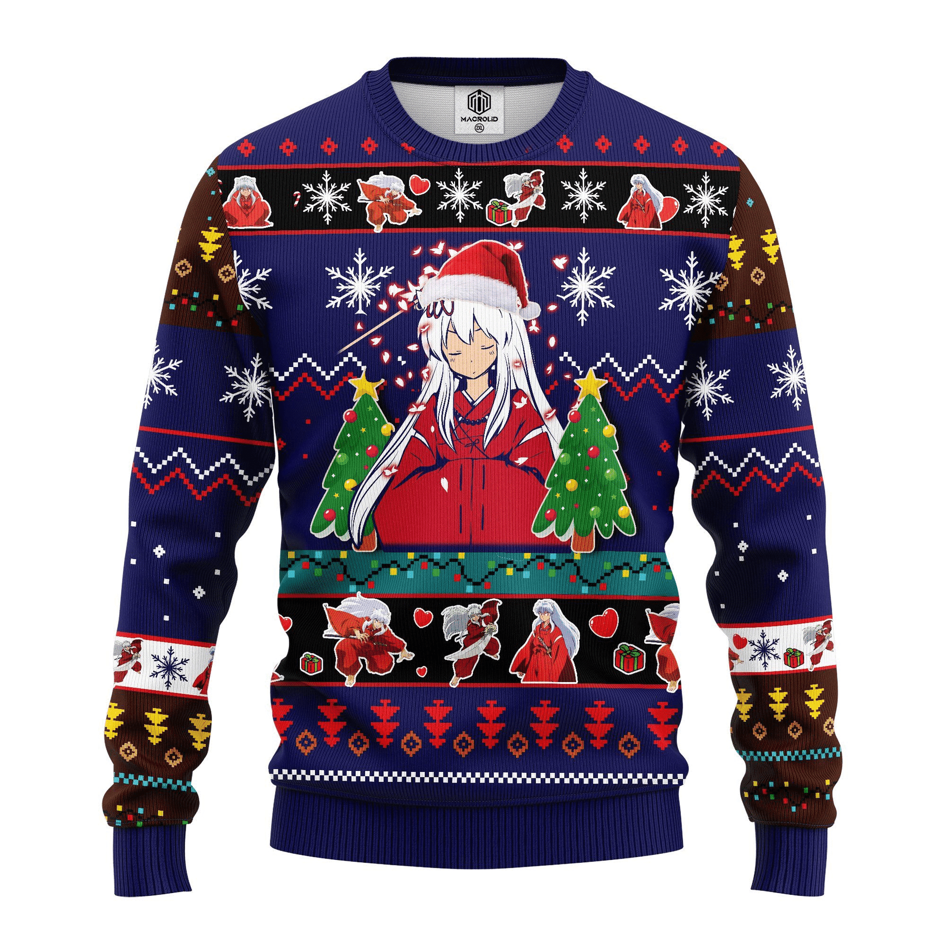 Inuyasha Anime 5 Ugly Sweater Gifts, Inuyasha Anime Gift Fan Ugly Sweater