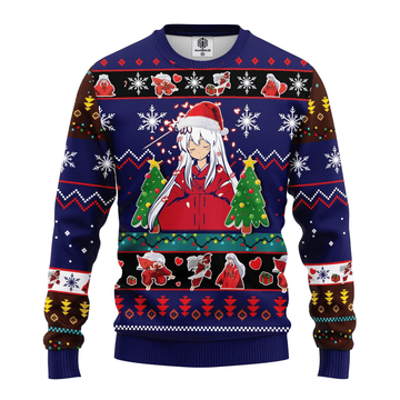 Inuyasha Anime 5 Ugly Sweater Gifts, Inuyasha Anime Gift Fan Ugly Sweater