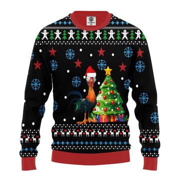 Moana Disney Merry Xmas Gifts, Funny Hei Hei Chicken Ugly Christmas Sweater