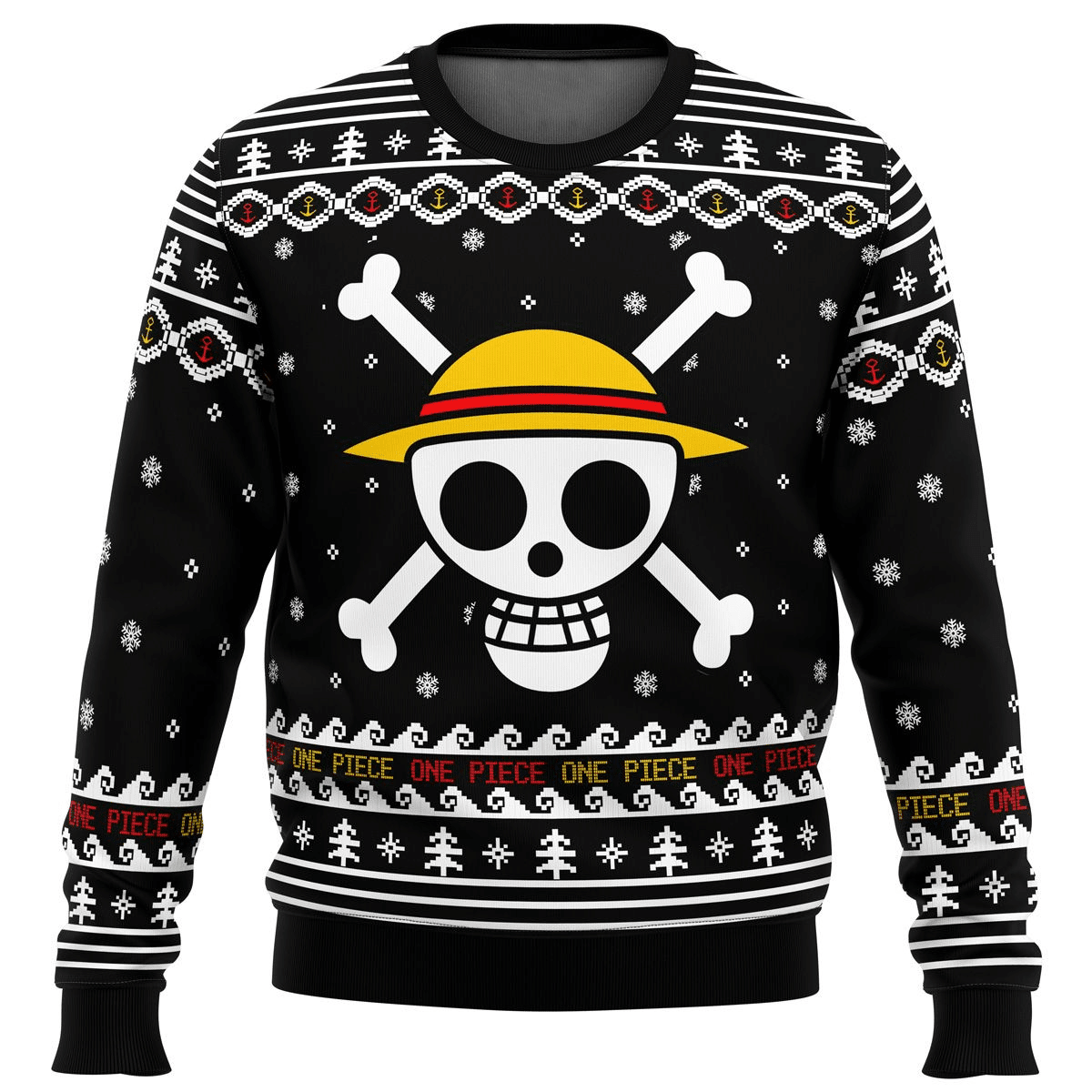 One Piece Anime Straw Hat Priate 27 Ugly Sweater Gifts, One Piece Anime Gift Fan Ugly Sweater