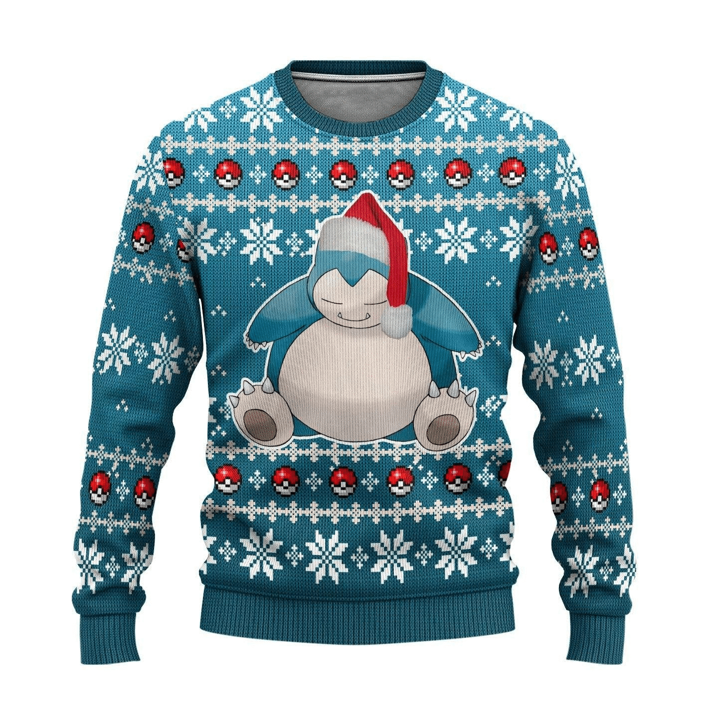 Pokemon Anime Snorlax 20 Ugly Sweater Gifts, Pokemon Anime Gift Fan Ugly Sweater