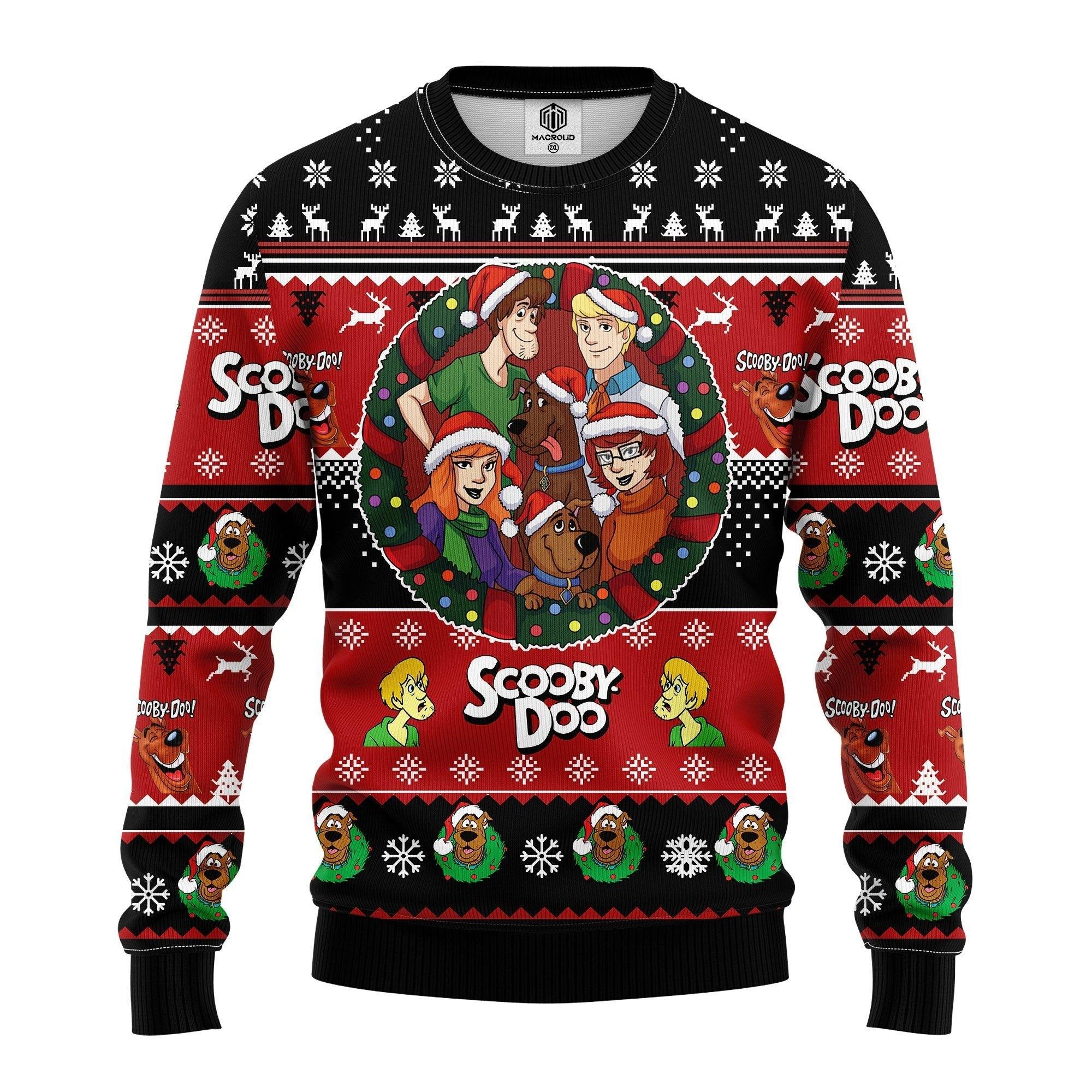 Scooby Doo Cartoon Merry Xmas Gift Ugly Christmas Sweater