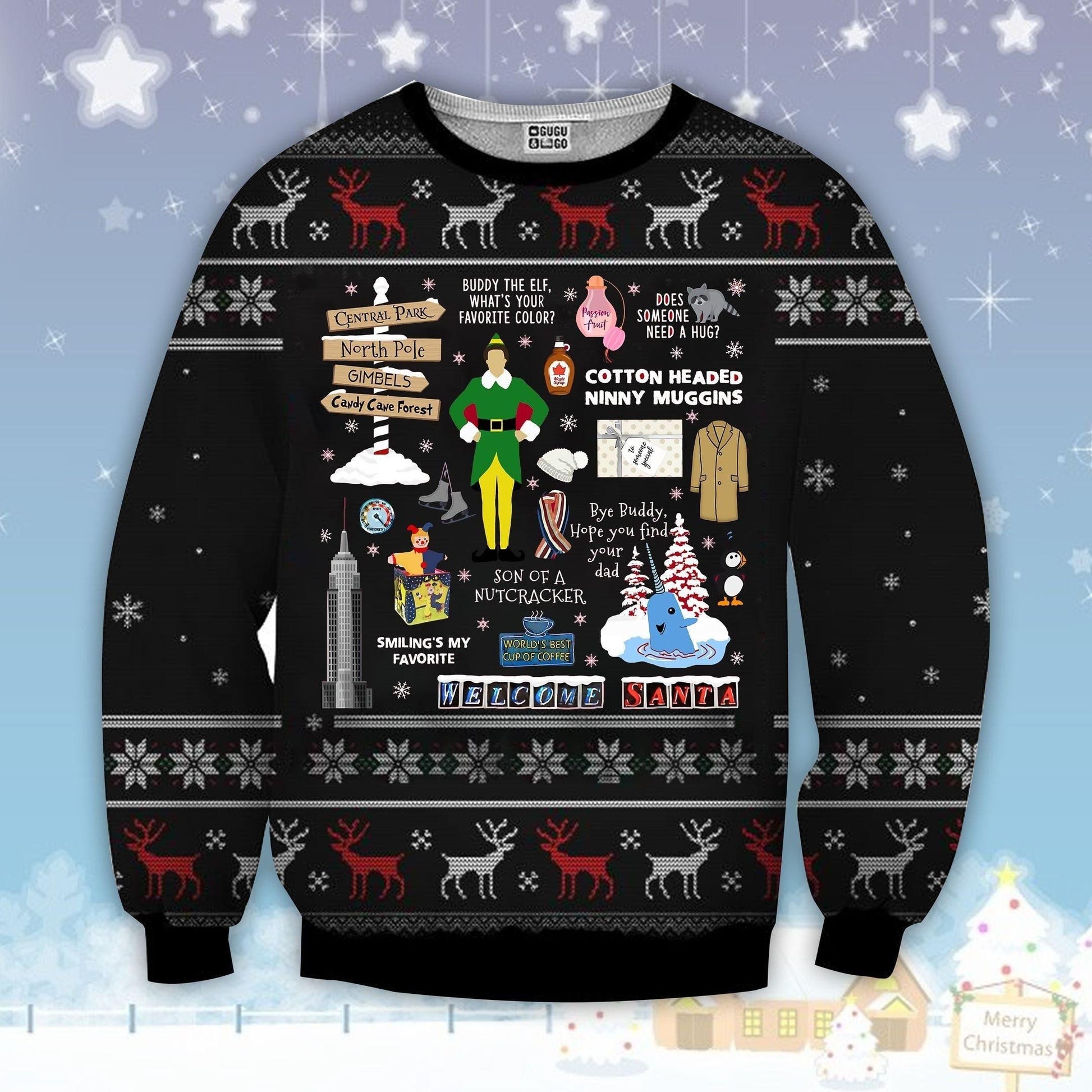 Son Of A Nutcracker Elf Ugly Sweater, Christmas Gift, Elf Ugly Christmas Sweater Son Of A Nutcracker
