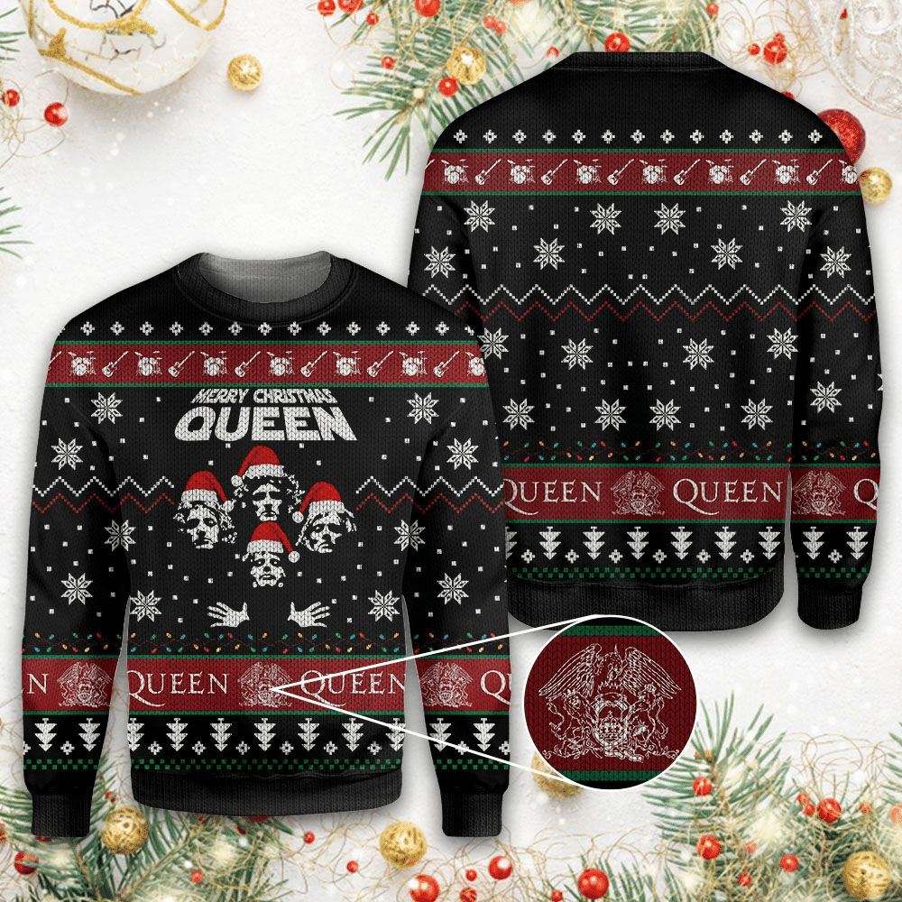 Queen Band 1 Ugly Sweater Gifts, Queen Band Gift Fan Ugly Sweater