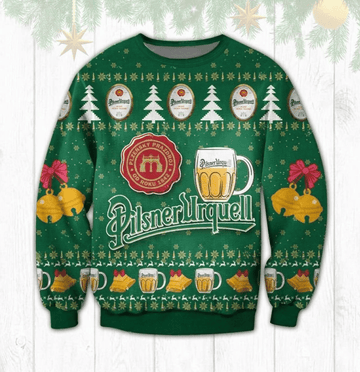 Pilsner Urquell Beer Ugly Sweater Gifts, Pilsner Urquell Beer Gift Fan Ugly Sweater