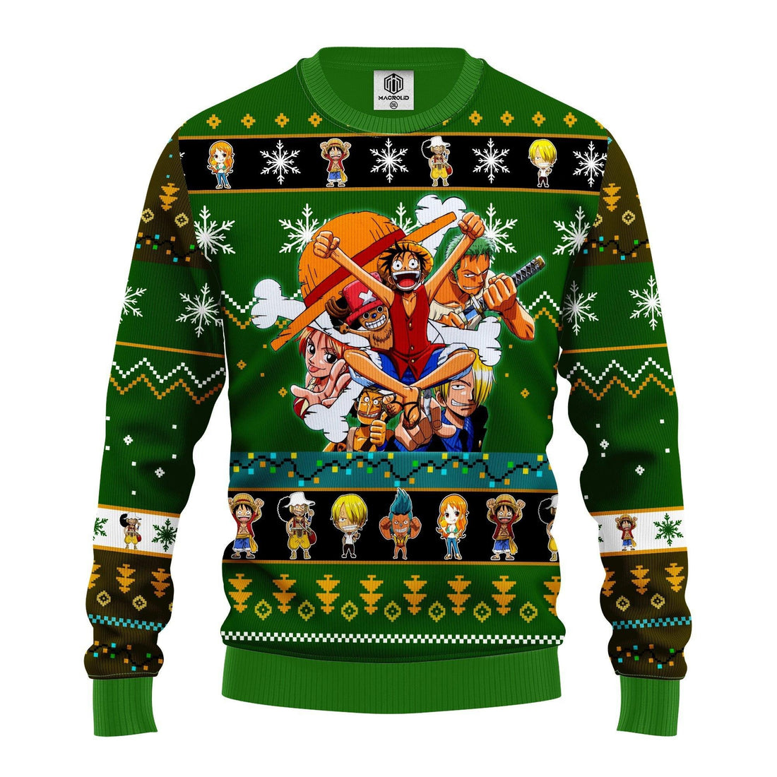 One Piece Anime Gifts, Straw Hat Team Ugly Christmas Sweater