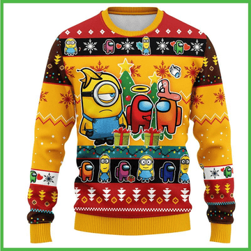 Minions 1 Ugly Sweater Gifts, Minions Gift Fan Ugly Sweater