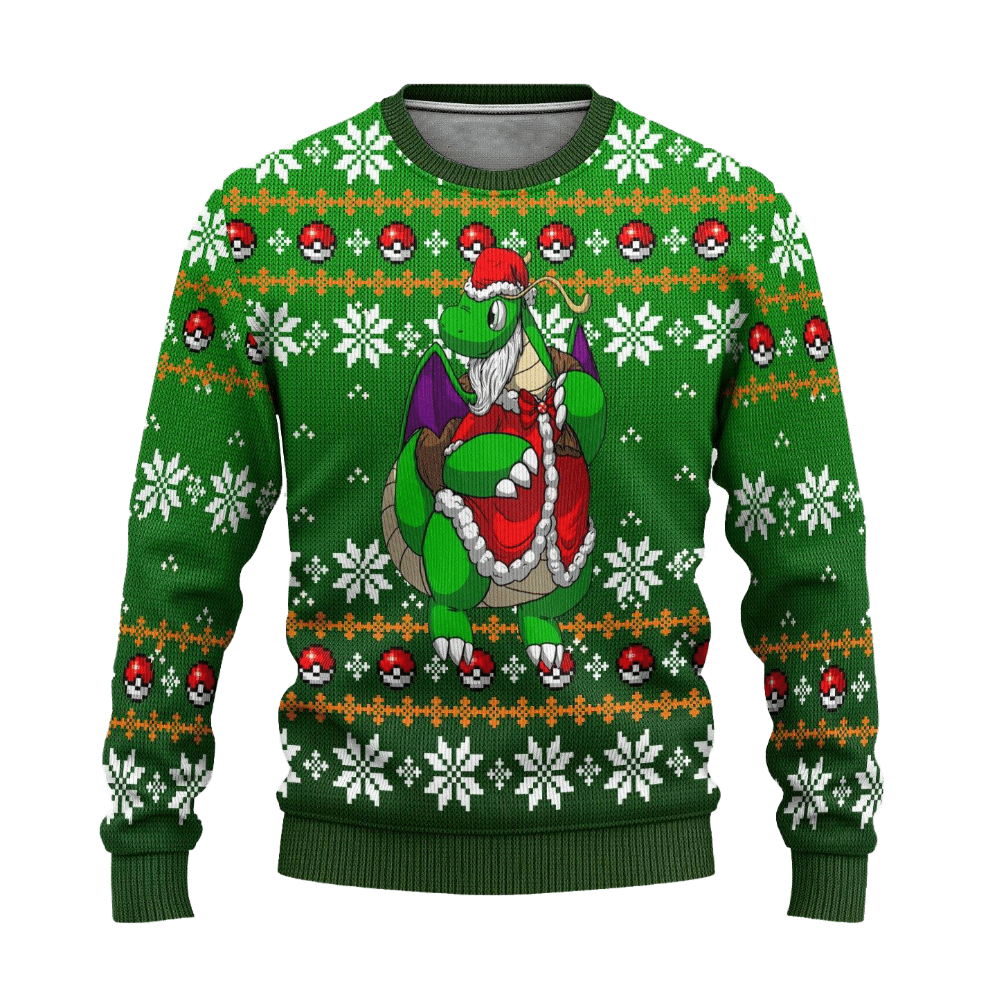 Pokemon Anime Dragonite 57 Ugly Sweater Gifts, Pokemon Anime Gift Fan Ugly Sweater