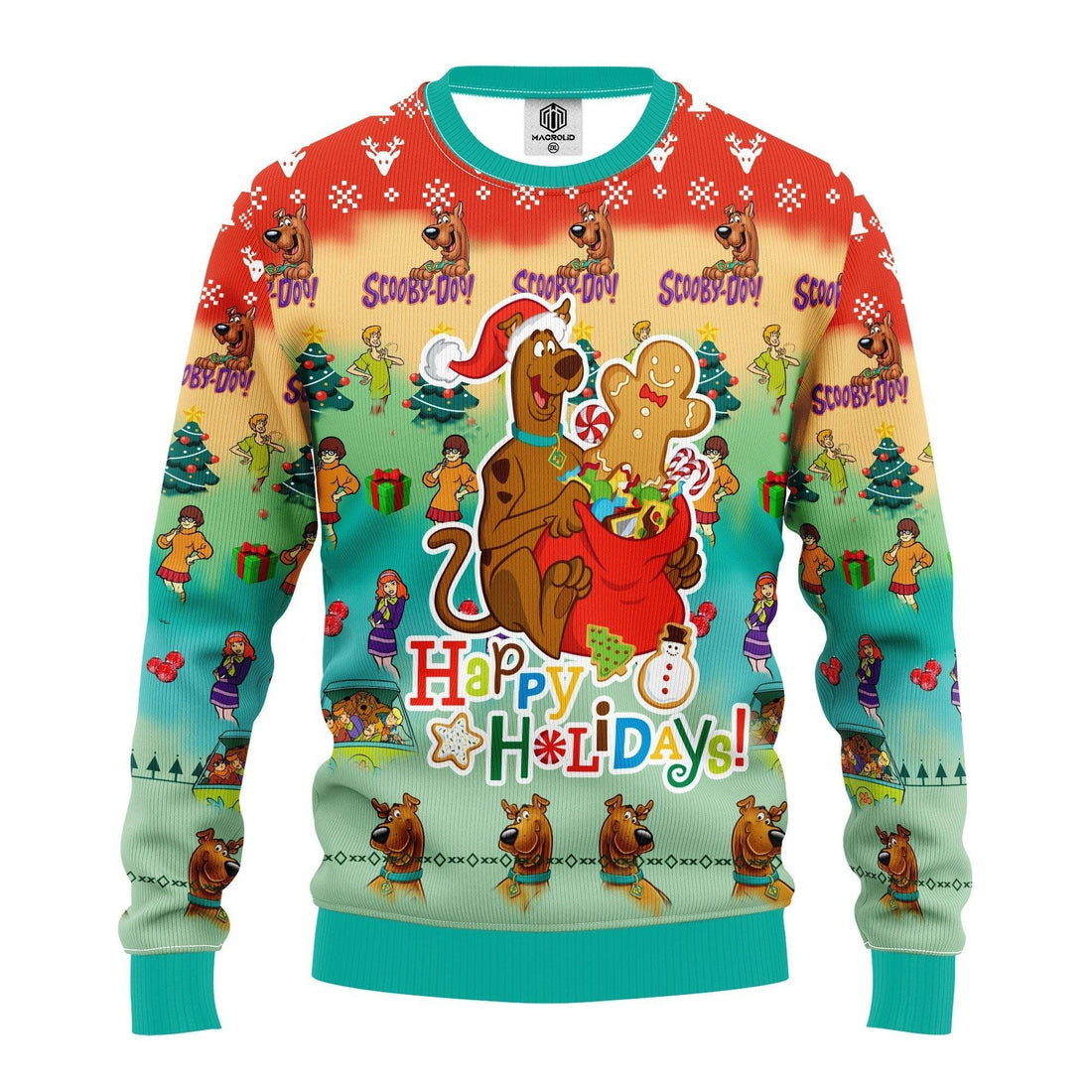 Happy Holiday Scooby Doo Cartoon Merry Xmas Gift Ugly Christmas Sweater