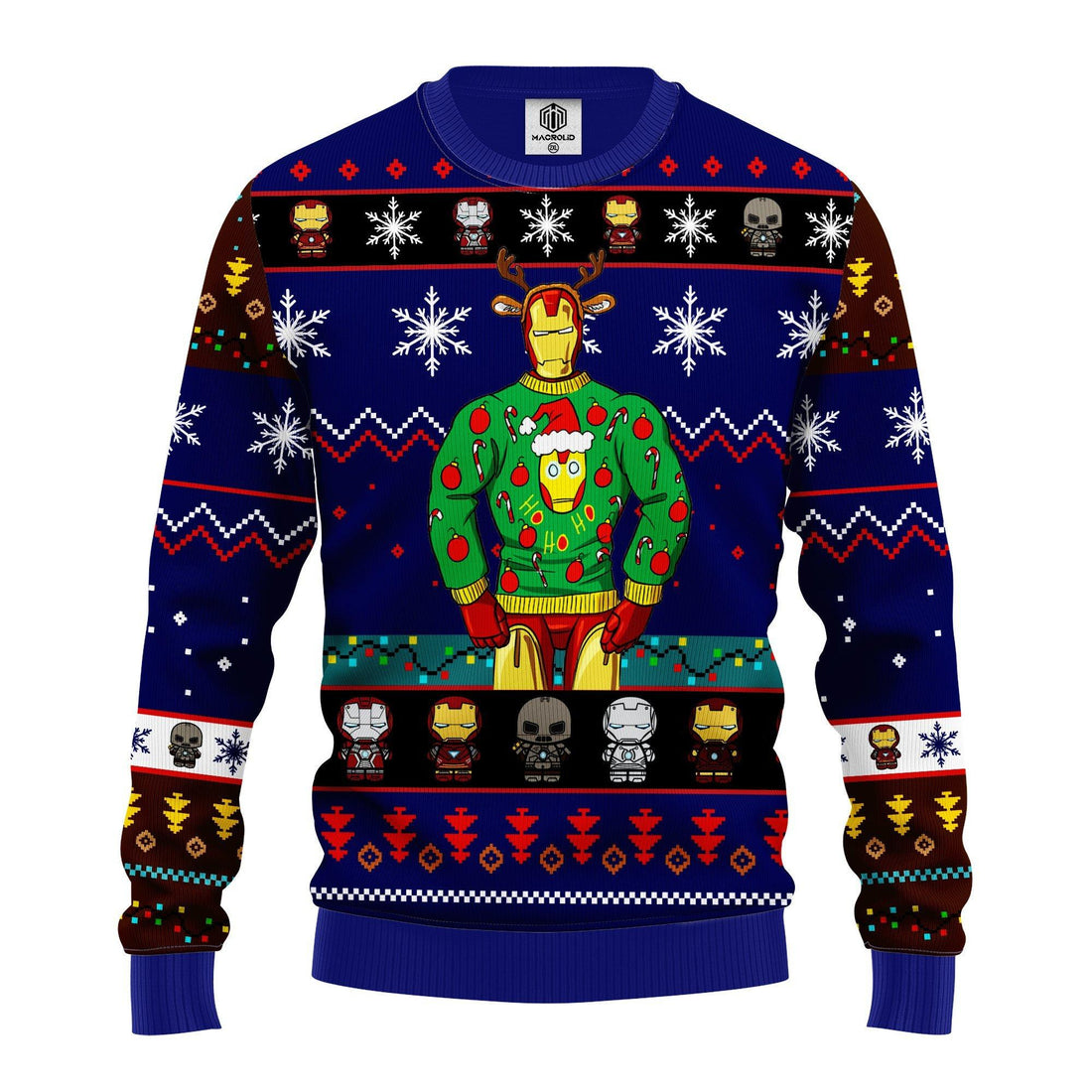 Iron Man Marvel Comics Deer Xmas Ugly Christmas Sweater 247