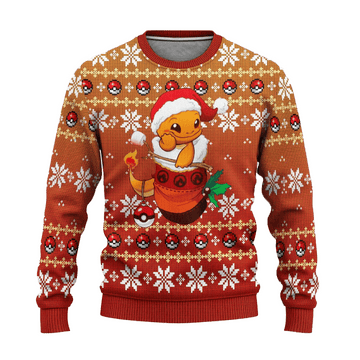 Pokemon Anime Charizard 61 Ugly Sweater, Pokemon Anime Gift Fan Ugly Sweater
