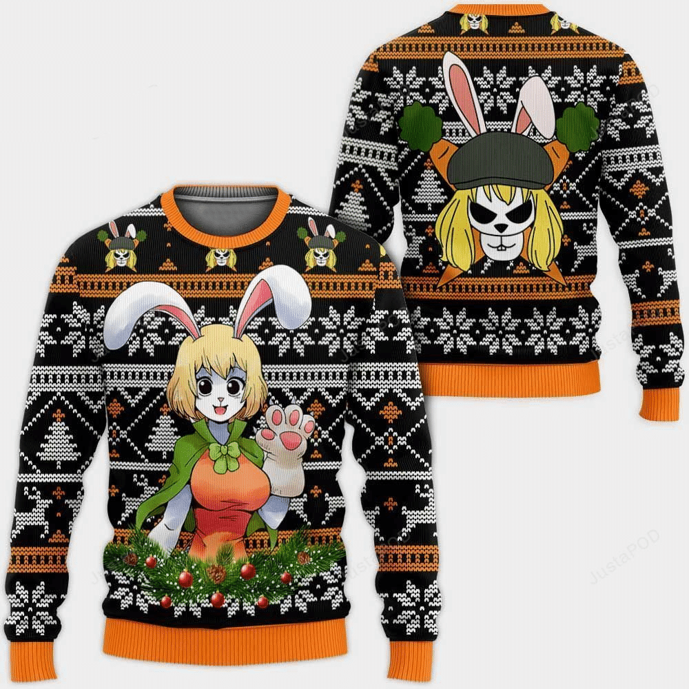 One Piece Anime Carrot 19 Ugly Sweater Gifts, One Piece Anime Gift Fan Ugly Sweater