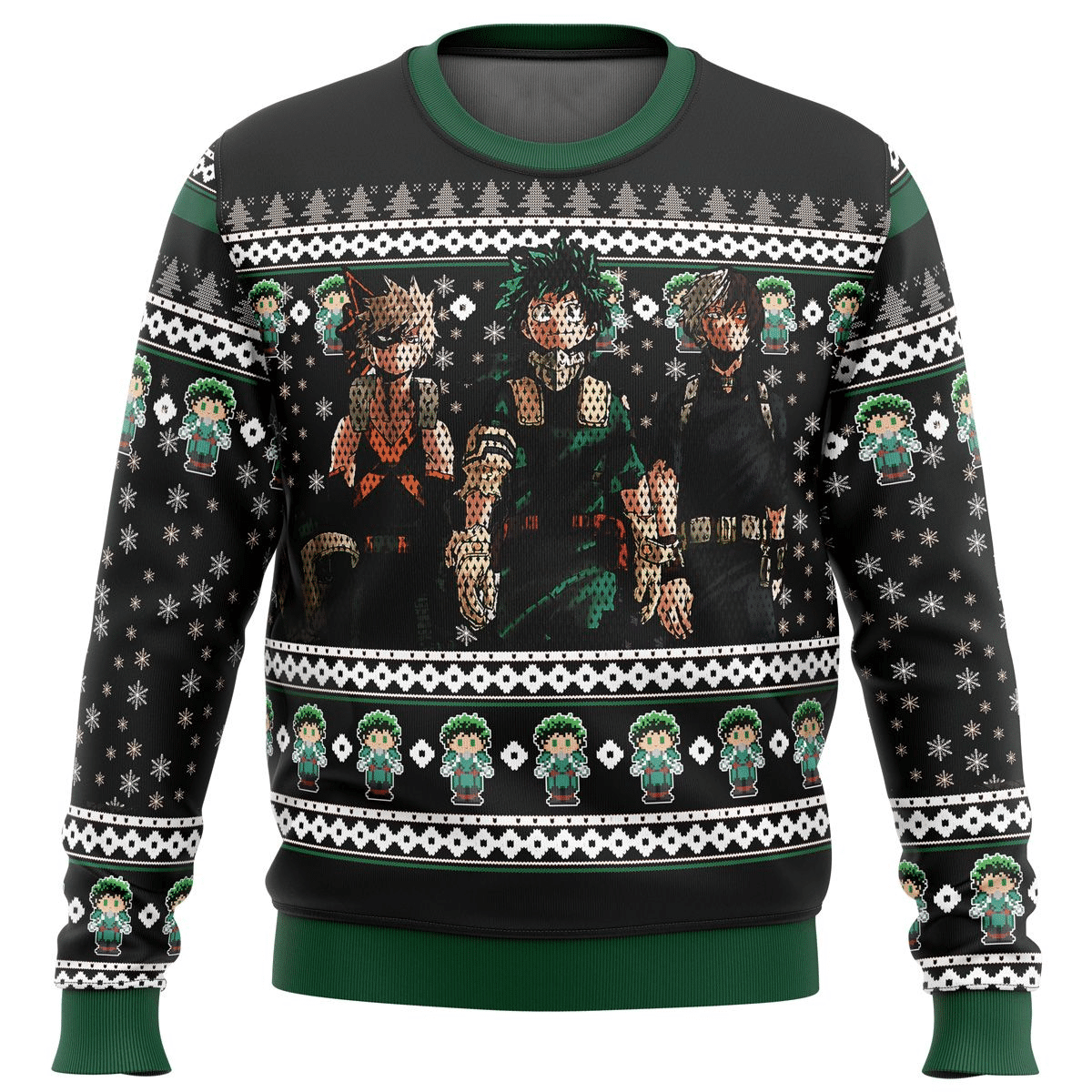 My Hero Academia Anime 17 Ugly Sweater Gifts, My Hero Academia Anime Gift Fan Ugly Sweater