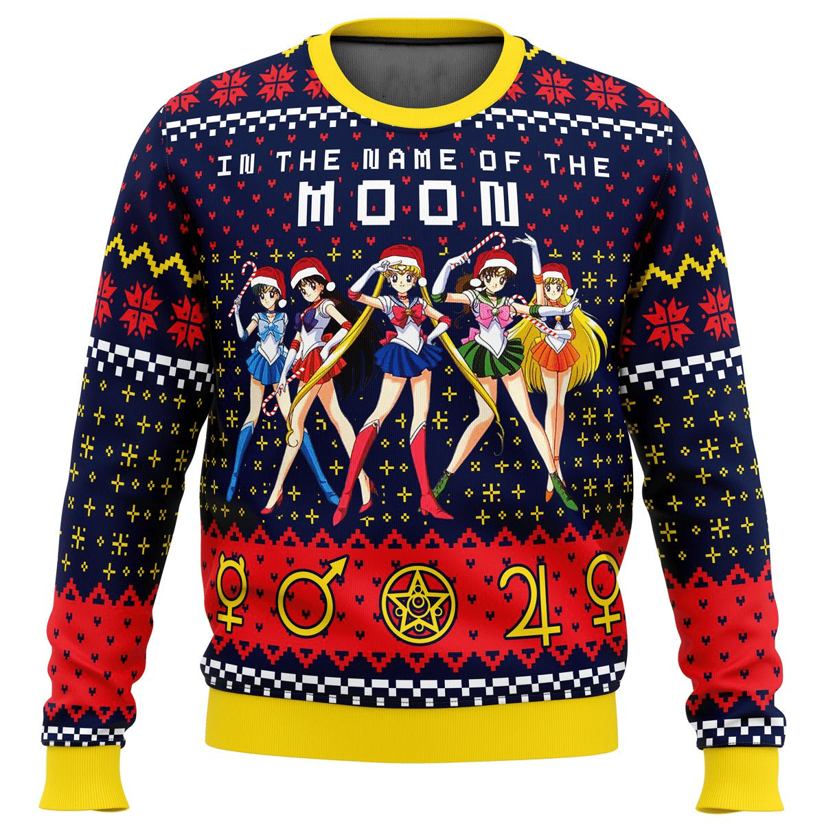 Sailor Moon Anime 7 Ugly Sweater Gifts, Sailor Moon Anime Gift Fan Ugly Sweater