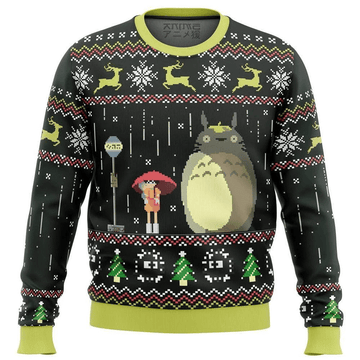 My Neighbor Totoro Anime 1 Ugly Sweater Gifts, My Neighbor Totoro Anime Gift Fan Ugly Sweater