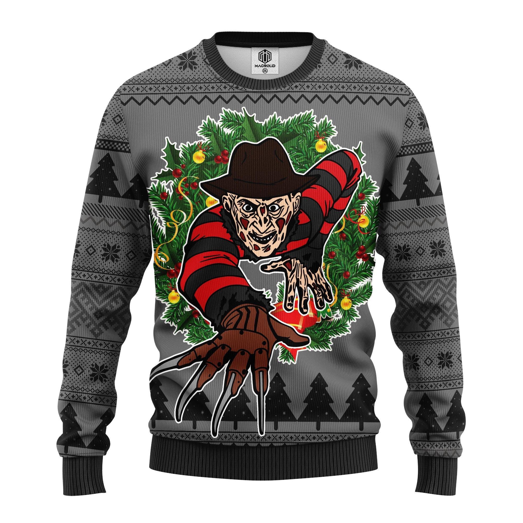 Freddy Krueger Halloween Ugly Christmas Sweater 290