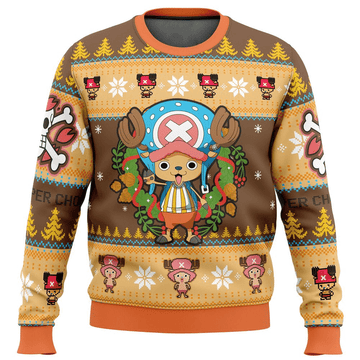 One Piece Anime Tony Tony Chopper 2 Ugly Sweater Gifts, One Piece Anime Gift Fan Ugly Sweater