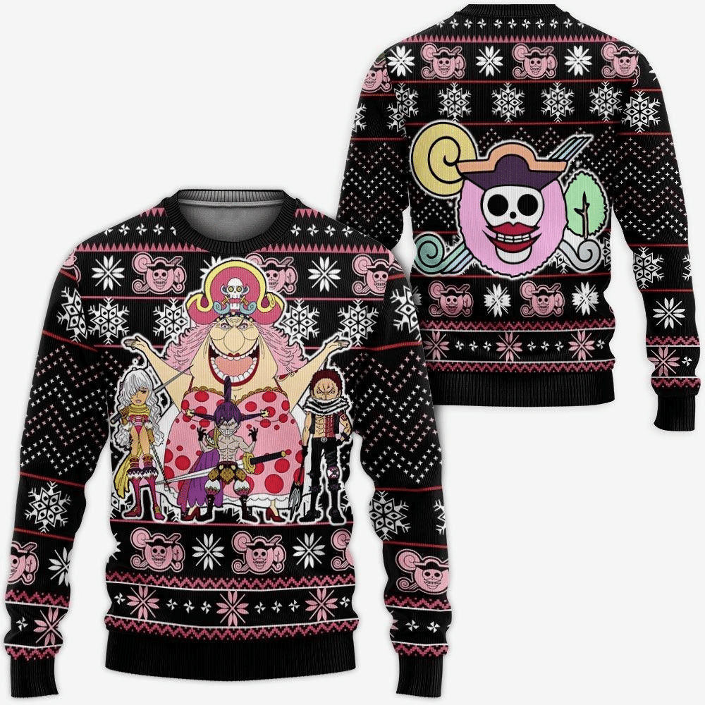 One Piece Anime Big Mom Pirates 68 Ugly Sweater Gifts, One Piece Anime Gift Fan Ugly Sweater