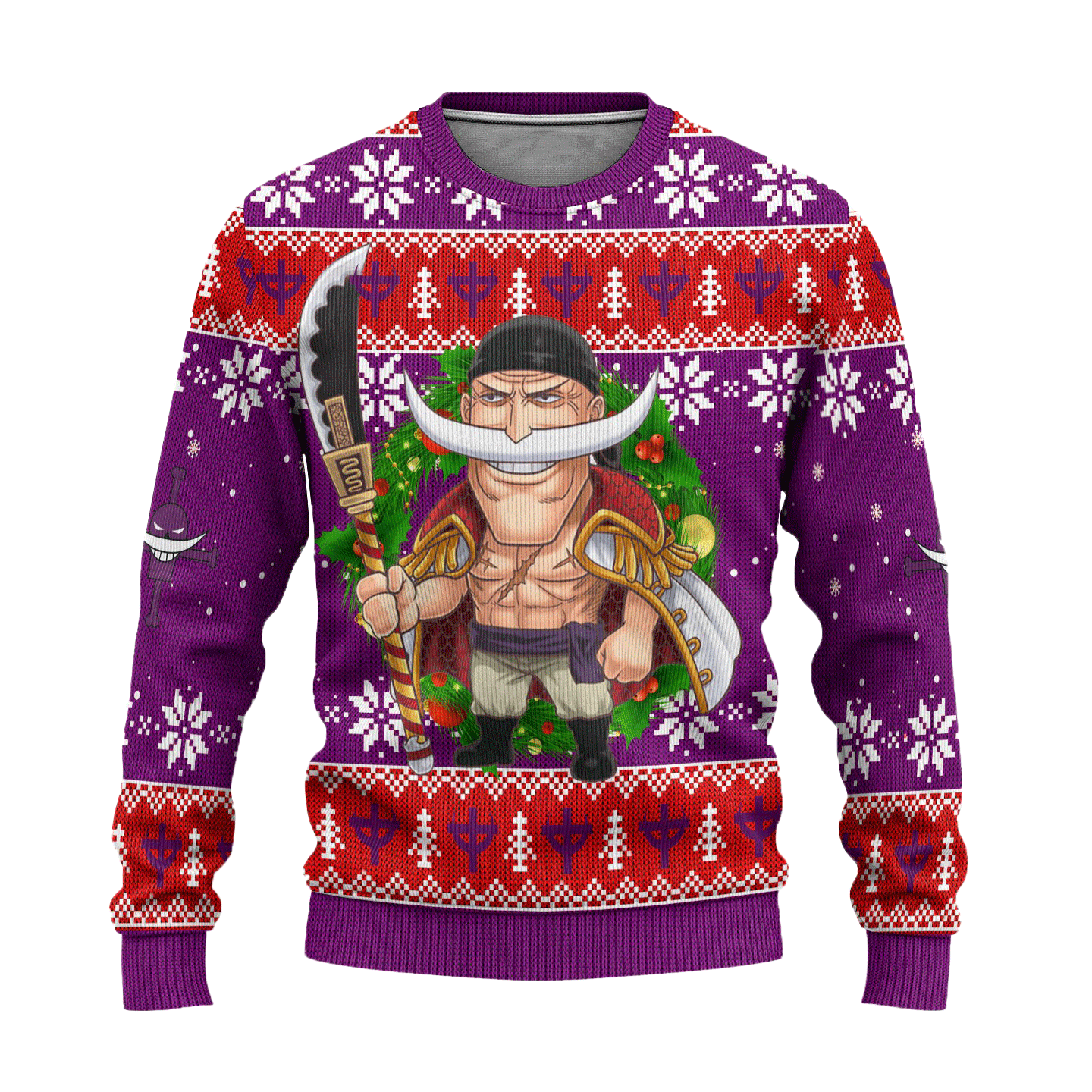 One Piece Anime Edward Newgate 61 Ugly Sweater Gifts, One Piece Anime Gift Fan Ugly Sweater