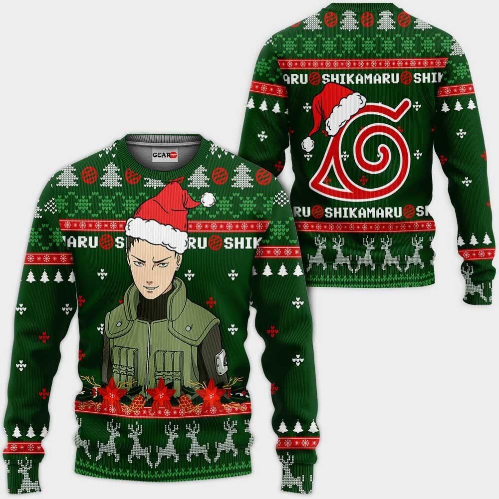 Shikamaru Ugly Christmas Naruto Anime Xmas 1k443 Gifts ,naruto Anime Xmas Christmas Gift Fan