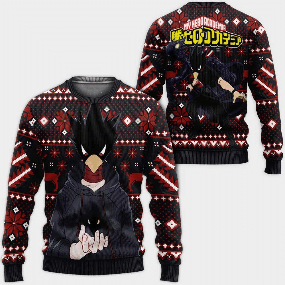 My Hero Academia Anime Fumikage Tokoyami 31 Ugly Sweater Gifts, My Hero Academia Anime Gift Fan Ugly Sweater