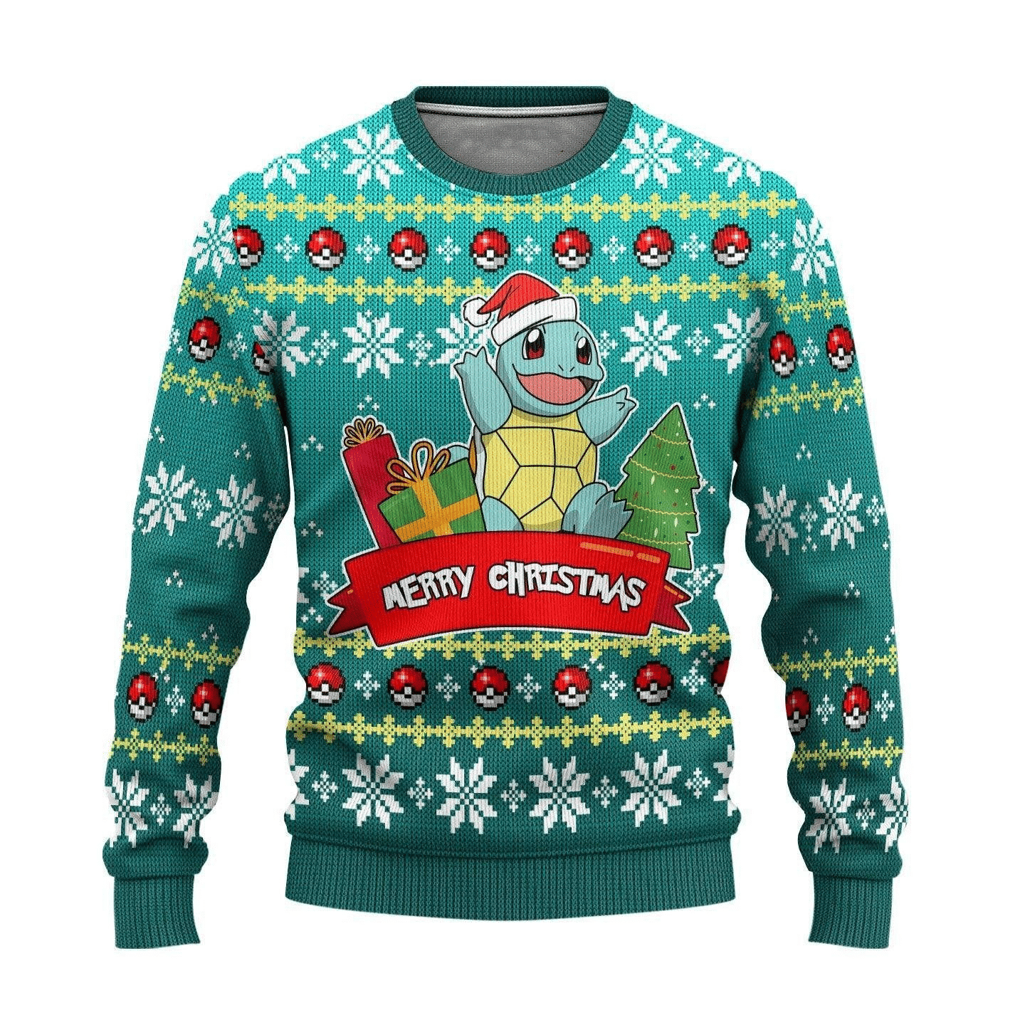 Pokemon Anime Squirtle 22 Ugly Sweater, Pokemon Anime Gift Fan Ugly Sweater