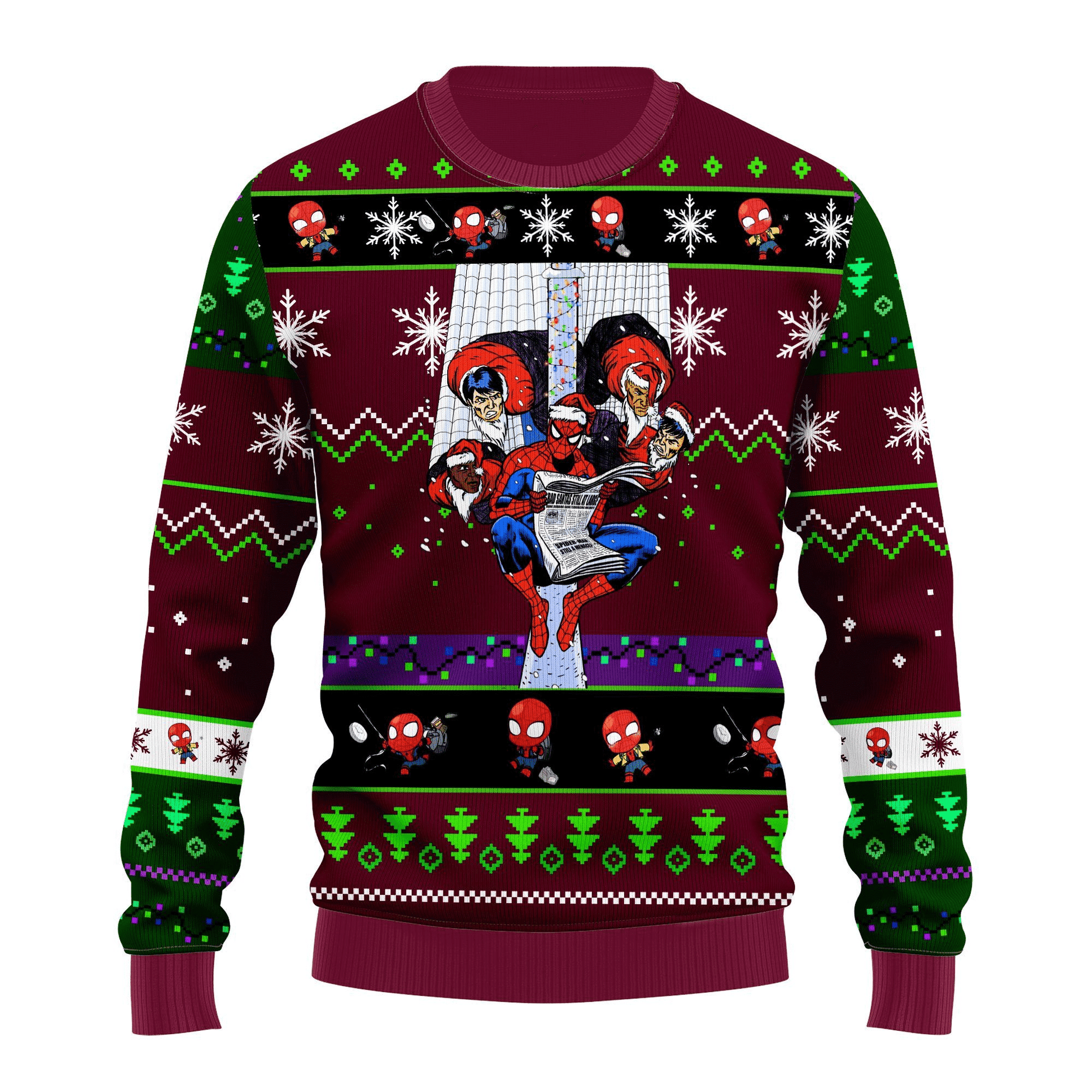 Spiderman Marvel 1 Ugly Sweater Gifts, Spiderman Marvel Gift Fan Ugly Sweater