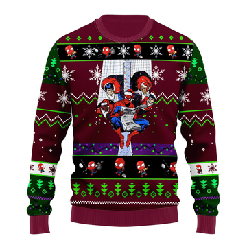 Spiderman Marvel 1 Ugly Sweater Gifts, Spiderman Marvel Gift Fan Ugly Sweater